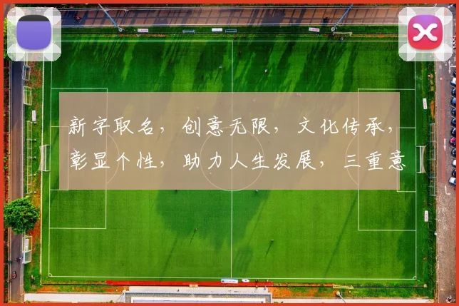 新字取名，创意无限，文化传承，彰显个性，助力人生发展，三重意义，值得探索。